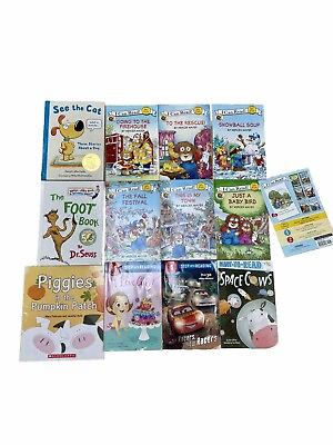 #ad Lot of 12 Children#x27;s Early Readers Pre Level 1 My First Shared I Can Read Seuss $19.00