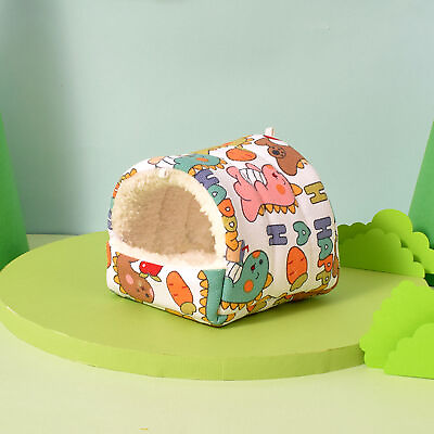 #ad Squirrel House Space Pet Bed Cozy Cartoon Pattern Hamster Nest Guinea Pig $8.27