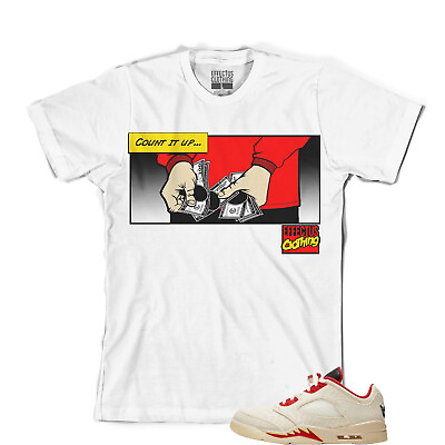 #ad Tee to match Air Jordan Retro 5 Chinese New Year. Count it Up Tee $25.60