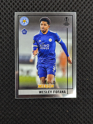 #ad 2021 Topps Merlin UEFA Champions League Wesley Fofana Rookie Leicester City #74 $1.29