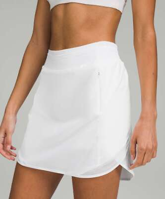 #ad Lululemon Hotty Hot HR Skirt Long Size 8 White WHT $59.95