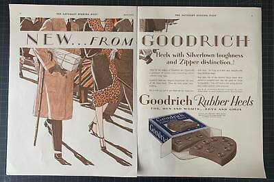 #ad Vintage 1928 Goodrich Rubber Print Ad $32.50