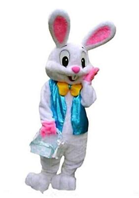 #ad Plush Easter Bunny Adult Costume Rabbit Halloween Mascot Costume L 5#x27;11quot; to ... $76.38