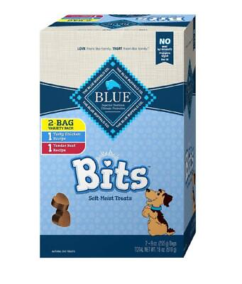 #ad Blue Buffalo Blue Bits Natural Soft Moist Training Dog Treats Variety Pack 2 $29.95