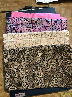 #ad batik fabric lot yards $20.25