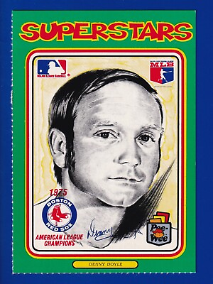 #ad denny doyle RED SOX 1976 PEE WEE LINNETT SUPERSTARS #107 EXMT NRMINT NO CREASES $1.44