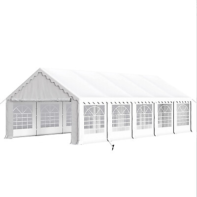 #ad Gazebo Canopy Outdoor Tent Heavy Duty Wedding Party Event Party 16#x27;x32#x27; White $699.99