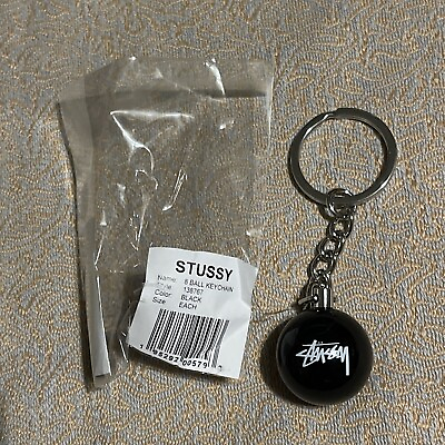 #ad Stussy Eight Ball Keychain Heavy Duty Classic Brand New Original Packaging $30.00