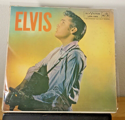 #ad ELVIS PRESLEY ELVIS RARE LP 1956 RARE BACK COVER TESTED VG 2ND ALBUM $65.00