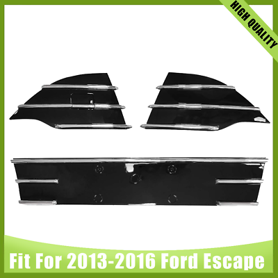 #ad #ad Front Bumper lower Grille Grill Kit Chrome Trim For 2013 2016 Ford Escape Sport $45.99