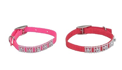 #ad Li#x27;l Pals Jewel Collar for puppy amp; Toy breeds Neon Pink or Red 6 to 8 inch $9.86