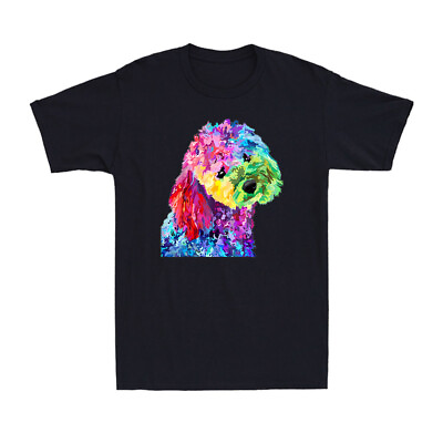 #ad Colorful Cool Poodle Dog Funny Pet Animal Lover Owner Gift Men#x27;s T Shirt Tee $17.99