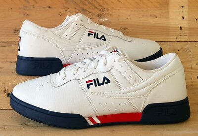 #ad Fila Original Fitness Leather Trainers UK10 US11 EU44.5 1FM01173 125 White Navy $74.00