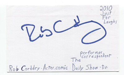 #ad Rob Corddry Signed 3x5 Index Card Autographed Signature Actor Ballers $36.00