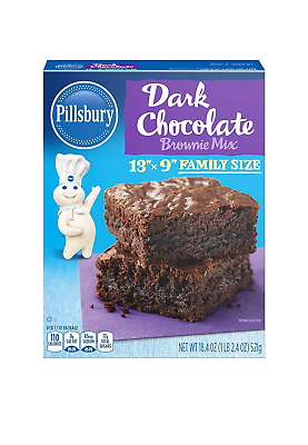 #ad Family Size Dark Chocolate Brownie Mix 18.4 Ounce Pack of 12 $58.99