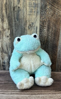 #ad TY Baby Frog Rattle Pastel Green Plush Stuffed Pillow Pal 12quot; 1999 Frogbaby $14.36