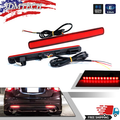 #ad #ad 3 IN 1 Sequential Red Lens Brake Tail LED Kit Foglights For 2009 2014 Acura TSX $24.99