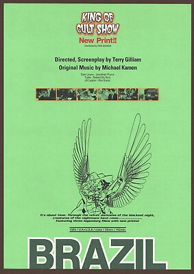 #ad Brazil 1985 RARE mini poster Chirashi flyer Terry Gilliam Jonathan Pryce Japan $26.99