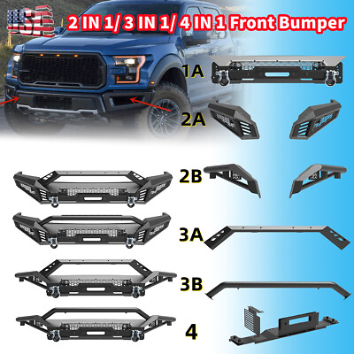 #ad DIY 2 IN 1 3 IN 1 4 IN 1 Front Bumper Assembly For 2018 2019 2020 Ford F 150 $449.98