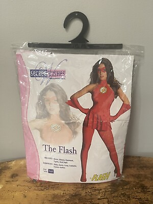 #ad Secret Wishes Sexy The Flash Halloween Costume Womens Size Small 2 6 Red Dress $25.20