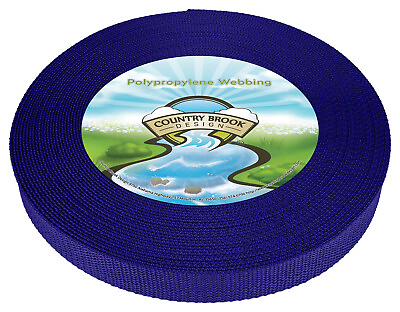 #ad Country Brook Design® 5 8 Inch Victorian Blue Heavy Polypro Webbing 50 Yards $11.25