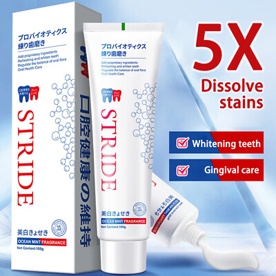#ad 5×Teeth Whitening Toothpaste Remove Stains Deep Oral Cleaning Teeth Toothpaste $19.93