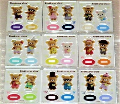 #ad Rilakkuma Store Limited Mini Acrylic Stand Manager All 9 Types Full Complete Set $426.29