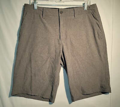 #ad Oneill Hybrid Mens Size 32 Gray Casual Boardshorts Flat Front $8.50
