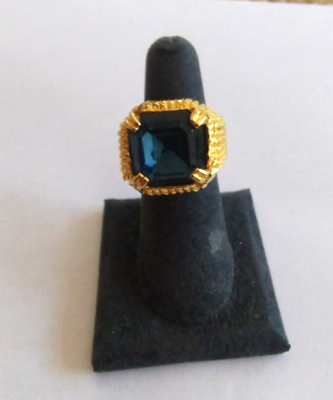 #ad Designer KJL Kenneth Jay Lane Gold Tone Ring Size 7.5 24.1 grams $22.50