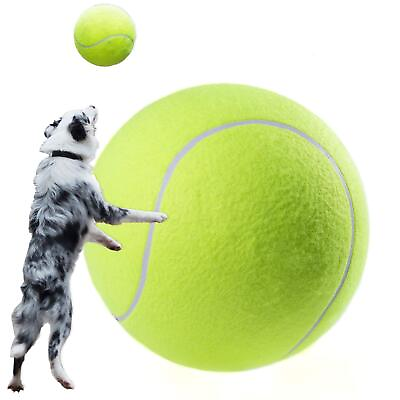 #ad Giant Tennis Ball 9.5 inch Dog Tennis Ball Large Pet Toys Funny Outdoor Sport... $28.14