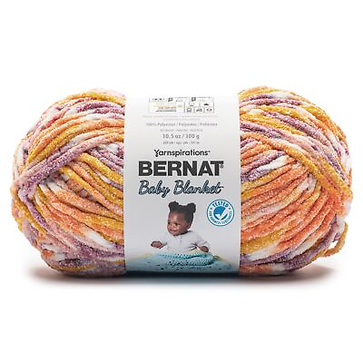 #ad Bernat Baby Blanket Big Ball Yarn Sunset $17.27