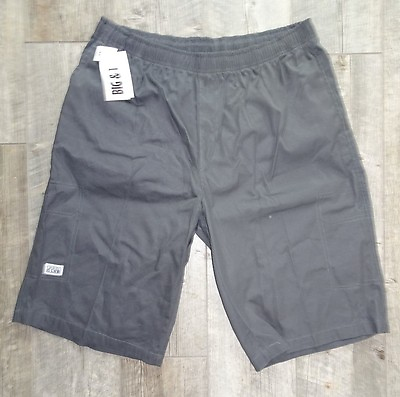 #ad New Pro Club Big amp; Tall Cotton Shorts w One Side Pocket Gray LXL2X $7.99