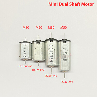 #ad Mini 8mm*10mm Micro Dual Shaft Electric Motor DC 3V 6V 9V 12V 18V 24V High Speed $2.45