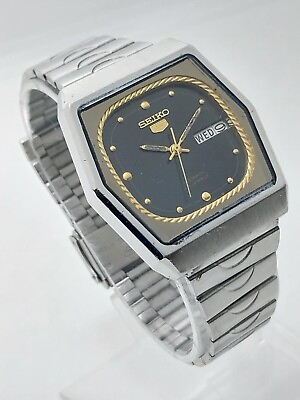 #ad Vintage Seiko 5 Men#x27;s SS Automatic Japan REF 6349A Working Wrist Watch 23 Jewels $59.99