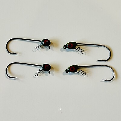 #ad 4 Pack Painted 3 16oz Shakey Head Jigs with Screwlock 4 0 $4.50