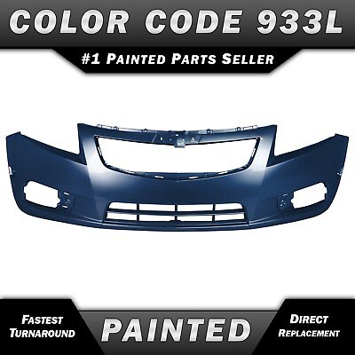 #ad NEW Painted *WA933L Luxo Blue* Front Bumper Cover for 2011 2014 Chevy Cruze $340.99