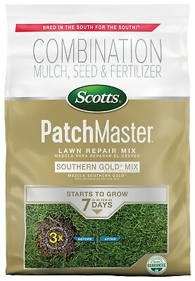 #ad Scotts PatchMaster Lawn Repair Mix Southern Gold Mix for Tall Fescue Lawns 10 lb $28.99