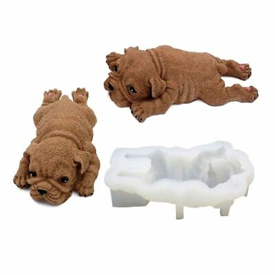 #ad 3D Cute Dog Silicone Mold Resin DIY Fondant Chocolate Cake Decoration Craft Tool $22.88