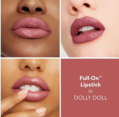 #ad Buxom Cosmetics Full On Plumping Lipstick Satin Shade DOLLY DOLLY Mauve Satin $17.00