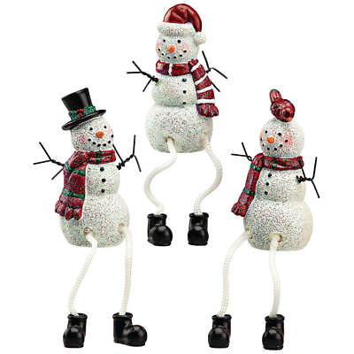 #ad Resin Snowman Shelf Sitters Set of 3 by Holiday PeakTM $25.08
