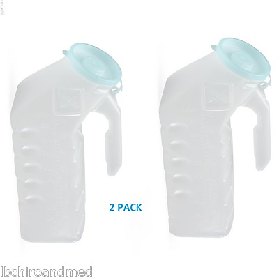 #ad #ad 2 Medline Deluxe Male Urinals with Glow in Dark Lid 1000 mL Fast Shipping $7.79