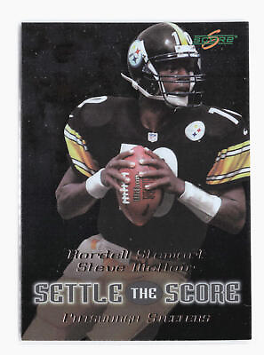 #ad 1999 Score Kordell Stewart Steve McNair Settle the Score Insert 12 Steelers $2.00