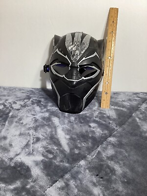 #ad Black Panther Cosplay Mask Helmet Avengers Adult Halloween Costume Latex Props $25.00
