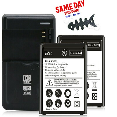 #ad High Power 2x 3220mAh BatteryUniversal ChargerWinder for LG Rebel 3 LTE L157BL $62.74