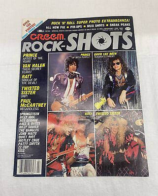 #ad Vintage Creem Magazine Rock N#x27; Roll and Super Photo Extravaganza Feb 20 1985 $39.99