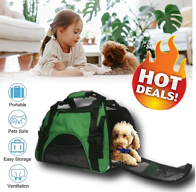 #ad Pet Dog Cat Carrier Bag Soft Sided Comfort Travel Tote Case Airline Approved $19.99