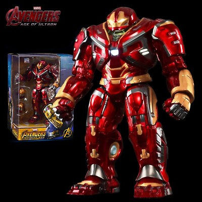 #ad Avengers Age of Ultron Iron Man Hulkbuster LED Anti Hulk Superhero Action Figure $69.98