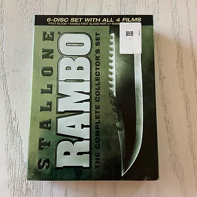 #ad Stallone RAMBO: The Complete Collectors Set DVD 2008 6 Disc Set $19.99