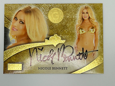 #ad NICOLE BENNET 2021 Benchwarmer Gold Edition AUTOGRAPH CARD Gold Foil $7.99