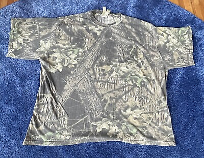 #ad Vintage Mossy Oak Mens T Shirt Camo Size 3XL Hunting Camouflage Classic $20.00